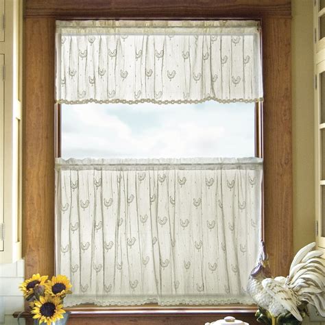 Heritage Lace Country Rooster Tier Curtain & Reviews | Wayfair