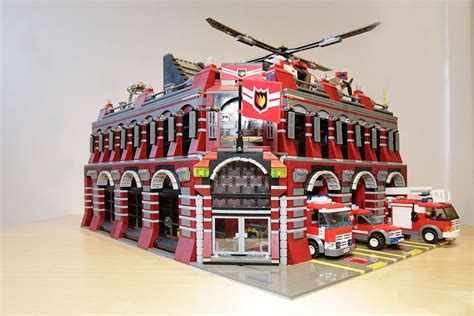 Fire Station | Lego fire, Lego projects, Lego design