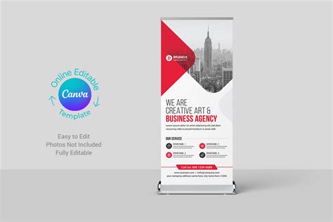 Canva Rollup Banner Template Graphic by DesignOriel · Creative Fabrica