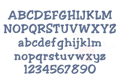 4 Size Casual Serif Font Embroidery Fonts BX 9 Formats - Etsy Australia