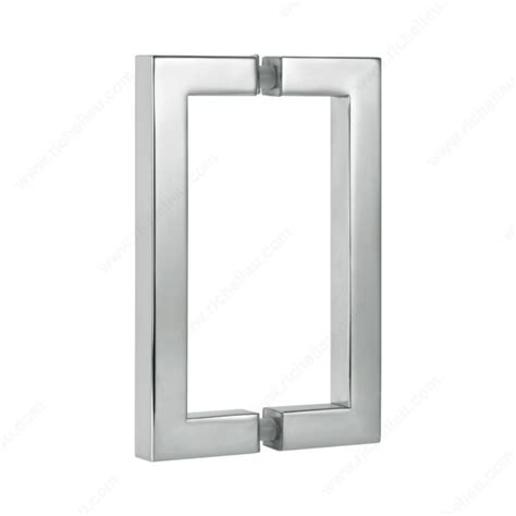 3/4" (19 mm) Square Tubular Pull Handles for Back-to-Back Mounting - Richelieu Hardware