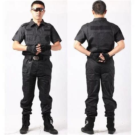 Black Cotton Security Uniform at Rs 2500/set in New Delhi | ID: 19029764297