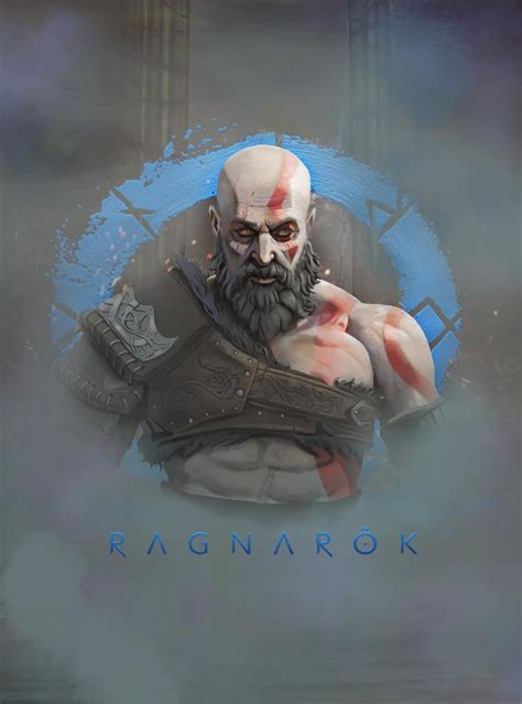 Kratos art i made in honor of the new game Ragnarok !! (@Trasharms) :D ...