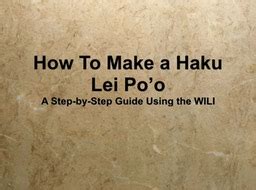 Tutorial | Haku Lei | S. Arita