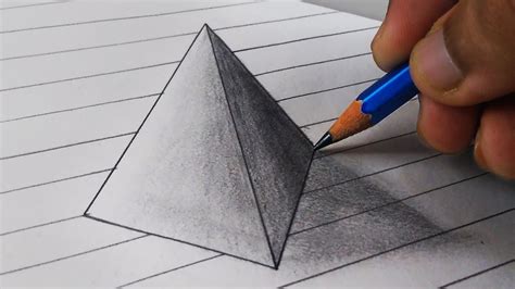 3d Triangle Drawing at PaintingValley.com | Explore collection of 3d ...