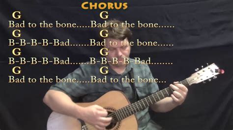 Bad to the Bone (George Thorogood) Guitar Lesson Chord Chart in G with Chords/Lyrics - YouTube