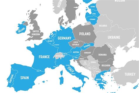 Currency In Europe Map - Ebonee Magdalene