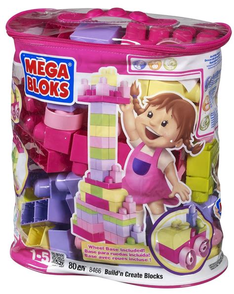 The 10 Best Mega Bloks Big Building Bag 80 Piece Building Set Pink ...