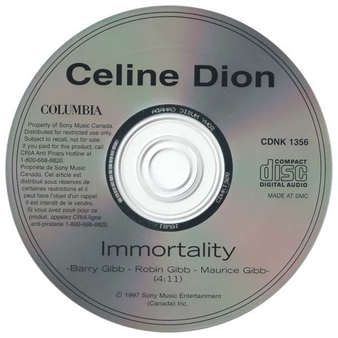 Celine Dion* - Immortality (1997, CD) | Discogs