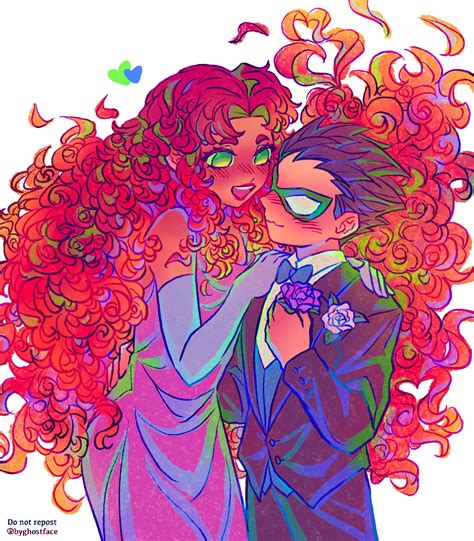 Robin and Starfire fanart by ghostface. : r/teentitans