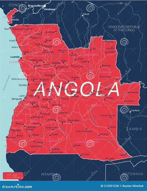 Mapa De Angola N Dalatando