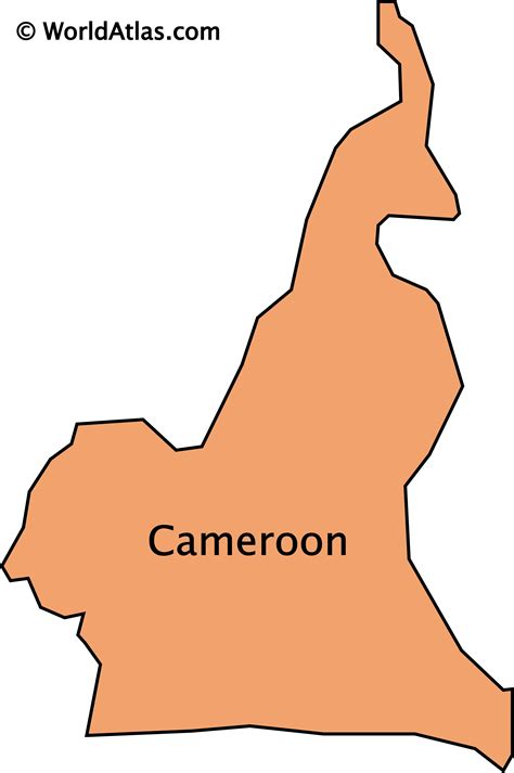 Cameroon Outline Map