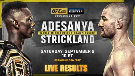 UFC 293 Results: Israel Adesanya vs. Strickland - MMAWeekly.com | UFC ...