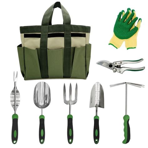 Garden Tools Set Kits Stainless Steel Heavy Duty Flowers Plants ...