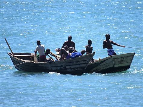 Fishermen on Lake Malawi photo, Monkey Bay Malawi Africa