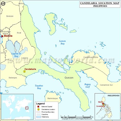 Where is Candelaria | Location of Candelaria in Philippines Map