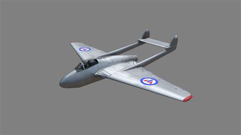 De Havilland Vampire - Buy Royalty Free 3D model by Andreas Fjell ...