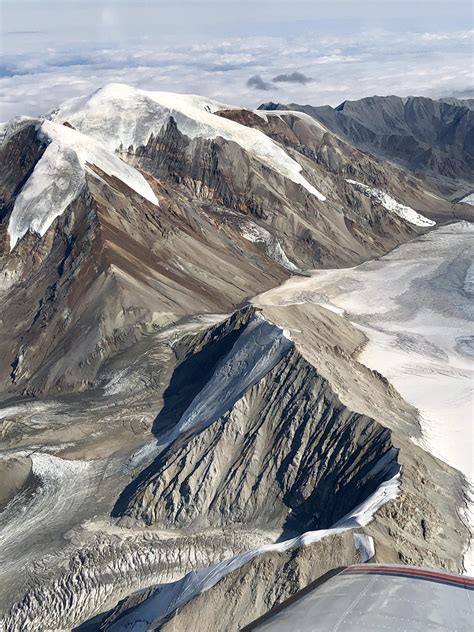 Views in Denali National Park. After lots of hiking we decided to look down from the sky and it ...