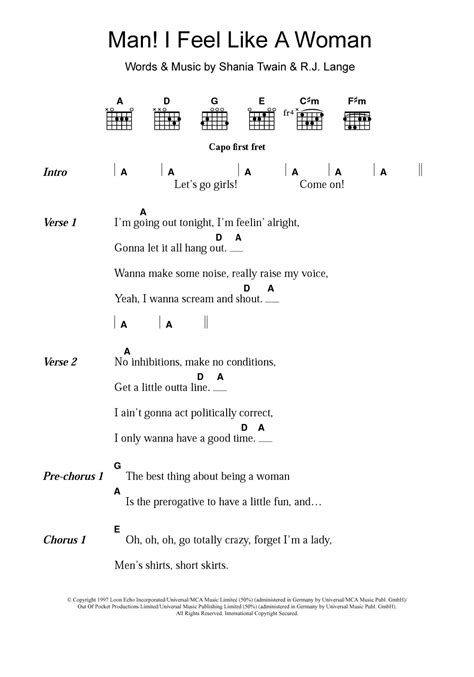 Shania Twain Guitar Chords