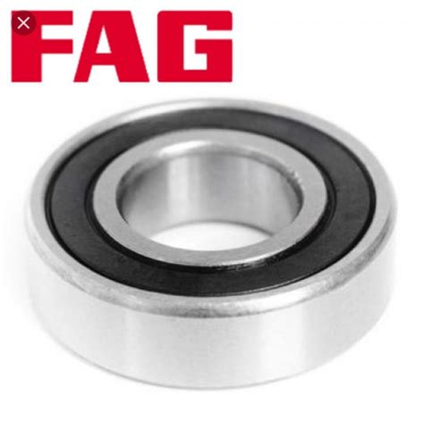 6001-2RSR FAG New Single Row Ball Bearing. Size:12mmX28X8mm. (6001 2RS) - Rodavictoria USA