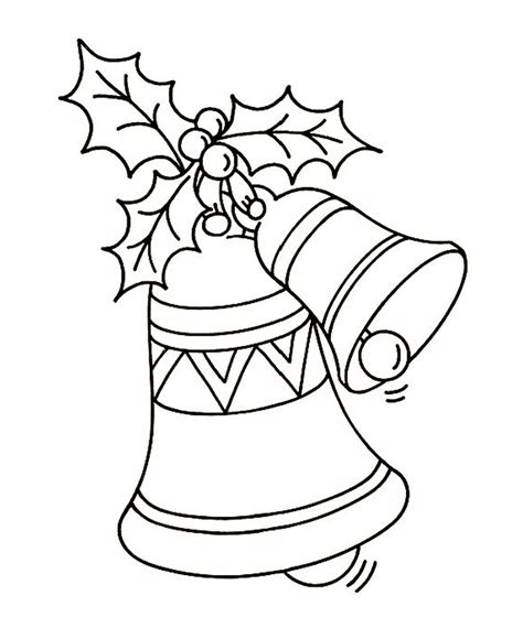 Christmas bells coloring pages to download and print for free