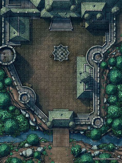 Castle Courtyard Battle Map - 30x40 : r/dndmaps