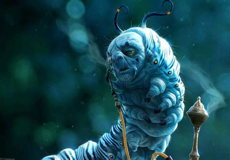 Alice In Wonderland Fantasy Art Creatures Winter Blue Weird Smokes ...