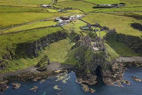 Aerial View Dunluce Castle Photograph by Colin Bailie - Fine Art America