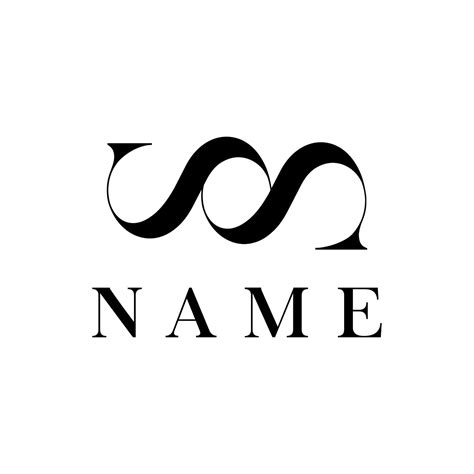 Elegant SS black and white logo design inspiration 5947057 Vector Art ...