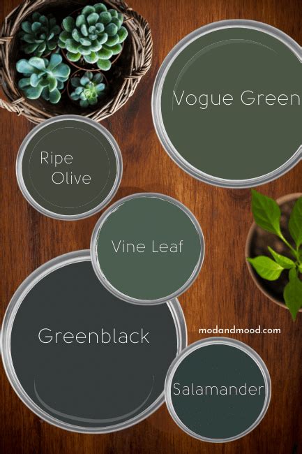 Best Dark Green Paint Colors from Sherwin Williams, Benjamin Moore, and ...