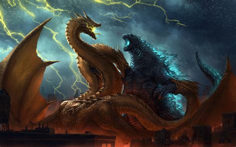 King Ghidorah 2019 Vs. Godzilla Earth