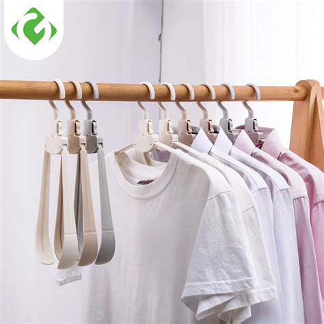 Creative Folding Clothing & Wardrobe Storage Hangers Wardrobe organizer ...