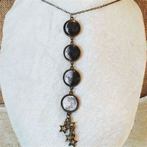 Buy a Handmade Moon Phase Necklace, made to order from Jenn's Jems | CustomMade.com