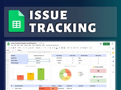 Issue Tracker Template Google Sheets Track Project Management Task ...