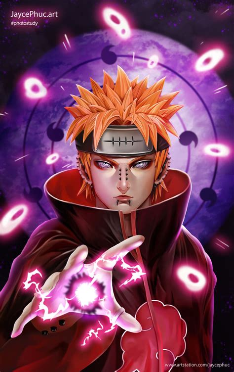 Fanart Pain Tendo (Akatsuki) - Naruto, Jayce Phuc on ArtStation at https://www.artstation.com ...