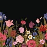 'Victorian Bouquet. Spring Flowers. Poppy, Anemones, Tulips, Delphinium ...