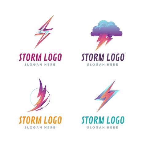 Free Vector | Gradient storm logo template