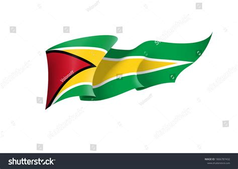 Guyana Flag State Symbol Isolated On Stock Vector (Royalty Free) 1806787432 | Shutterstock