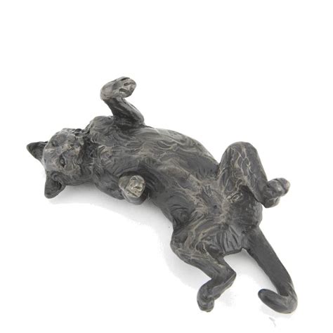 Bronze Cat Sculpture: Playing Cat by Sue Maclaurin