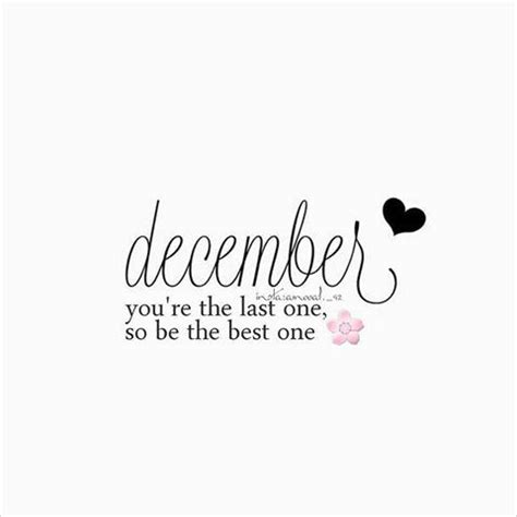 Hello December, Be the Best One