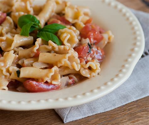 Pasta with Blue Cheese Tomato Sauce - Framed Cooks