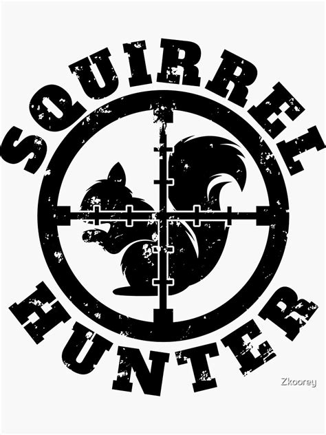 "Squirrel Hunter Target Hunting Outdoor Game Sports" Sticker for Sale ...