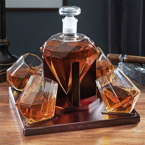 Diamond Whiskey Decanter Set | Whiskey decanter set, Whiskey set, Cigars and whiskey