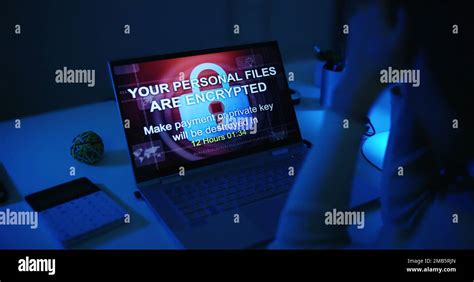 Ransomware Cyber Malware Attack. Ransom Virus Screen Stock Photo - Alamy