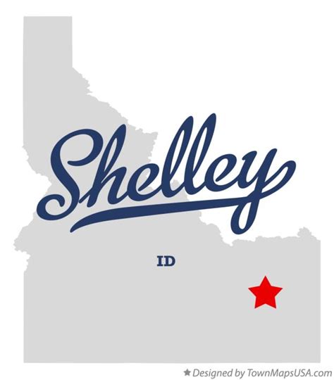 Map of Shelley, ID, Idaho