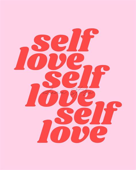 Selflove Digital Download Preppy wall art Poster print | Etsy