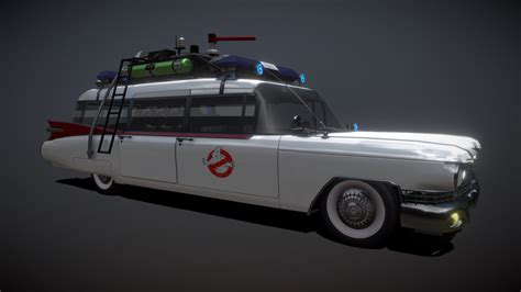 Ecto 1 (with Interior) - 3D model by paulelderdesign [2ee5927] - Sketchfab