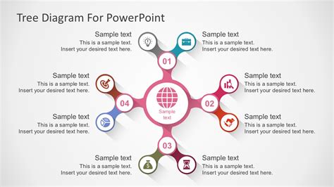 Free Tree Nodes Diagram PowerPoint Template & Google Slides