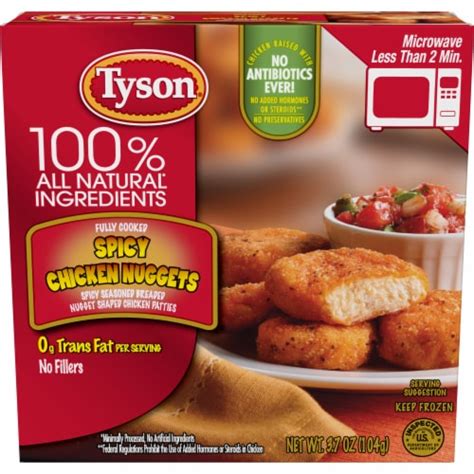 Tyson All Natural Spicy Chicken Nuggets, 3.7 oz - Kroger