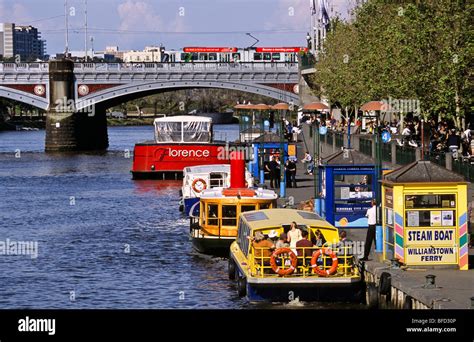 Yarra River cruise boats, Melbourne Australia Stock Photo - Alamy